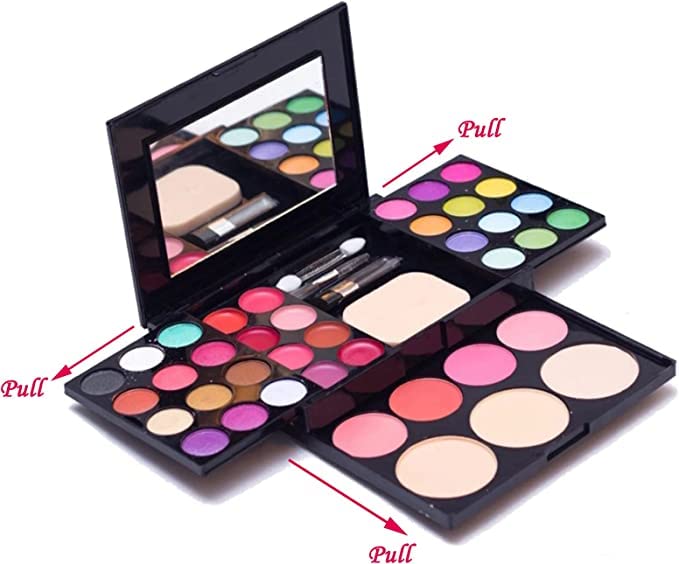Eyeshadow Makeup Set,39 Colors Combination with Eyeshadows & Facial Blushers & Lip Glosses & Pressed Powders & A Mirror Combo, All-in-One Makeup Gift Kit-Velvo Beauty