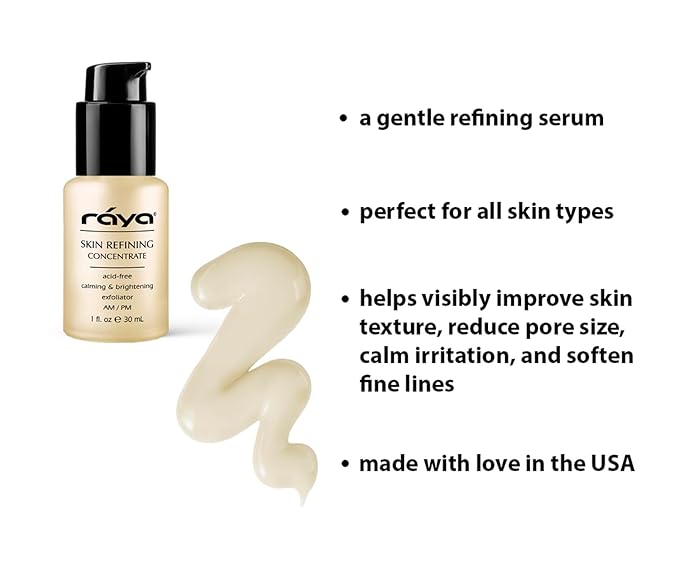 RAYA Skin Refining Concentrate (R-511) | Facial Serum for All Skin Types - Exfoliating, Pore-Minimizing & Complexion-Smoothing | Includes Vitamin C, Antioxidant, Anti Aging & Brightening Serum-Velvo Beauty