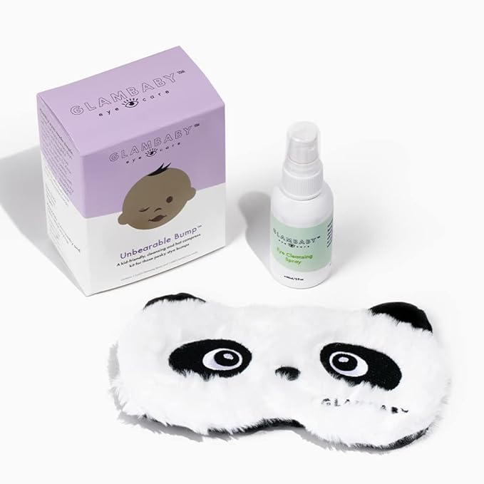GlamBaby Eye Care - Unbearable Bump™ Kit - stye kit for kids - heat and cooling mask - cleansing spray for eyelid debris-Velvo Beauty