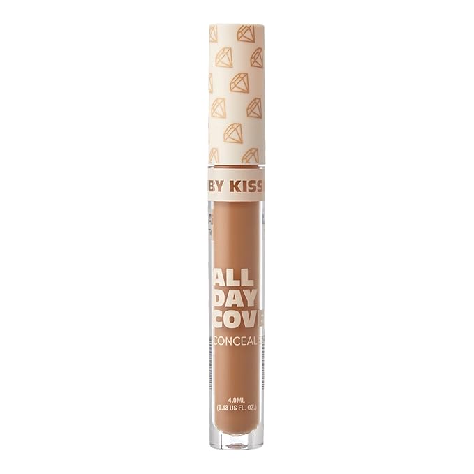 Ruby Kisses All Day Concealer Lightweight Full Coverage Multi-Use Concealer 0.13 Fl Oz (Toffee)-Velvo Beauty