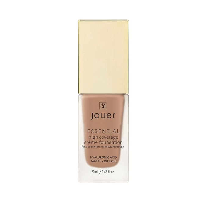 Jouer Essential High Coverage Crème Foundation | Men & Women | Available in 50 Shades for All Skin Tones | Healthy Ingredients | Paraben, Gluten & Cruelty Free | Vegan Friendly-Velvo Beauty