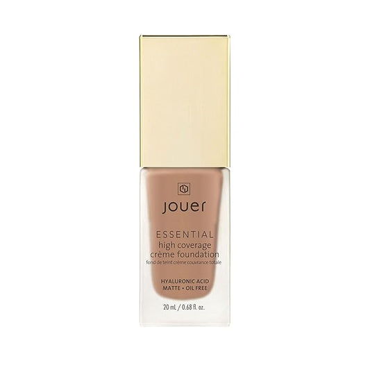 Jouer Essential High Coverage Crème Foundation | Men & Women | Available in 50 Shades for All Skin Tones | Healthy Ingredients | Paraben, Gluten & Cruelty Free | Vegan Friendly-Velvo Beauty