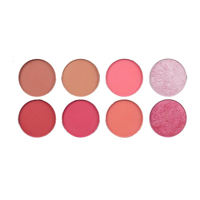 Makeup Revolution Ultra Blush Makeup Palette, Bronzer & Highlighter, Includes 8 Shades, Gluten free, Vegan & Cruelty Free, Sugar & Spice, 13g-Velvo Beauty