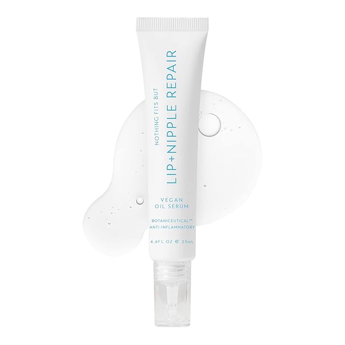 NOTHING FITS BUT Lip & Nipple Repair Oil Serum for Maternity & Nursing, Lanolin Free, Safe for Breastfeeding and Cracked Nipple (0.8 Fl Oz / 25 ml)-Velvo Beauty