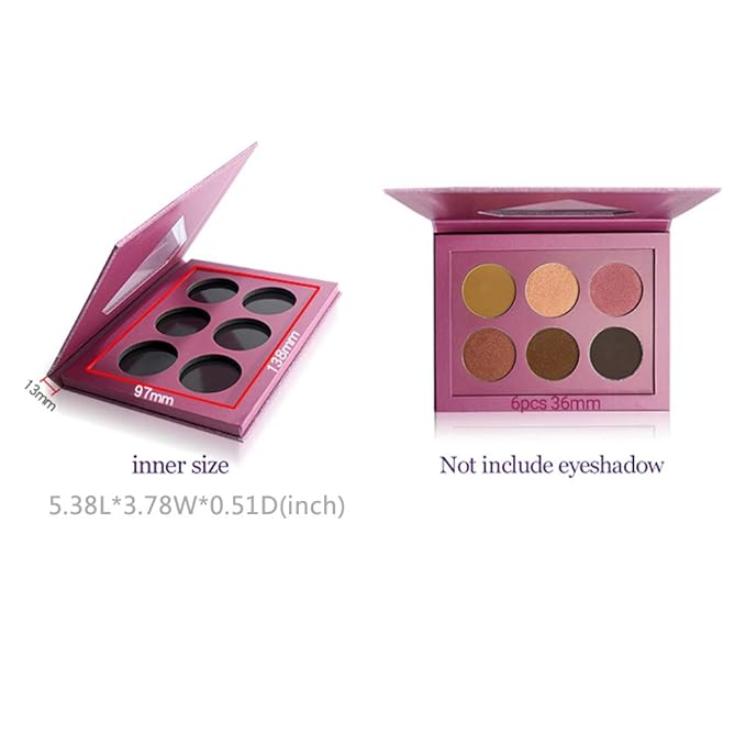 Medium-Sized Magnetic Makeup Palette with Diamond-Shaped Transparent Window-Velvo Beauty