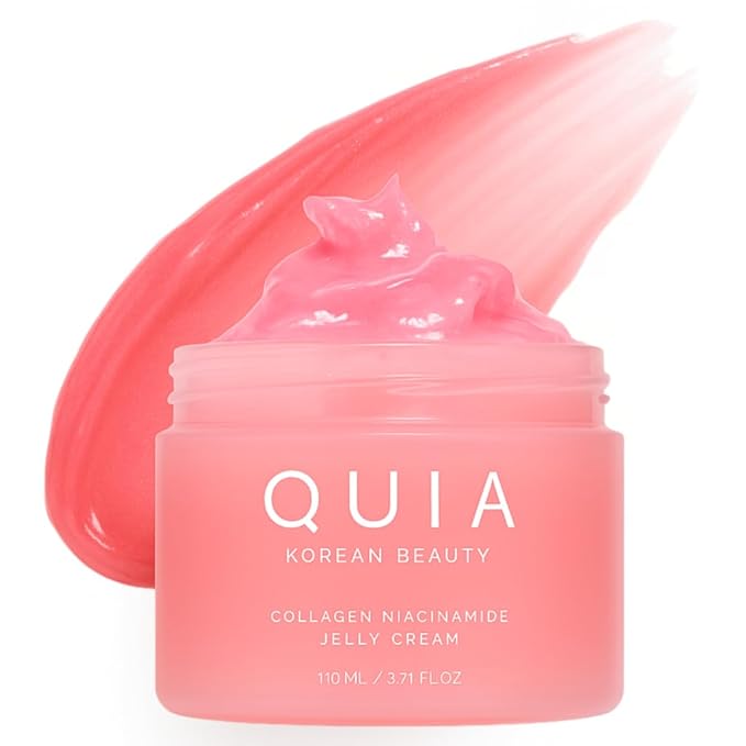 QUIA Collagen Jelly Cream – Lightweight Gel Moisturizer for Glowing, Plump Skin – With Niacinamide and Peptides – Korean Skincare for Daily Hydration-Velvo Beauty