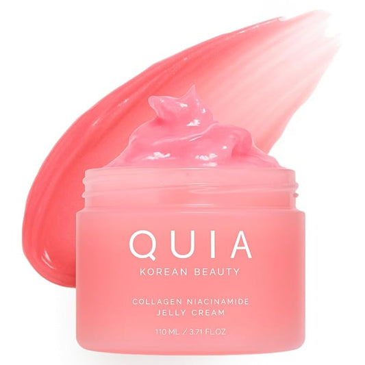 QUIA Collagen Jelly Cream – Lightweight Gel Moisturizer for Glowing, Plump Skin – With Niacinamide and Peptides – Korean Skincare for Daily Hydration-Velvo Beauty