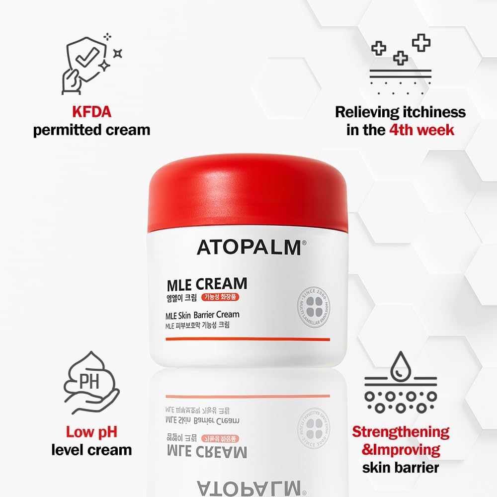 ATOPALM | MLE Eczema Cream | Premium Baby Lotion Newborn | Baby Face and Body Moisturizer for Skin Barrier | Moisturizing Facial Cream for Itchiness & Redness | Korean Skincare | 2.2 fl oz (65ml)-Velvo Beauty