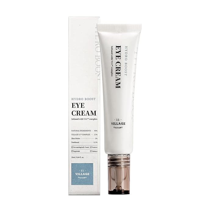 Hydro Boost Eye Cream - Hyaluronic Acid, Shea Butter, Panthenol, Hydrating and Nourishing (0.85 fl oz/25ml)-Velvo Beauty