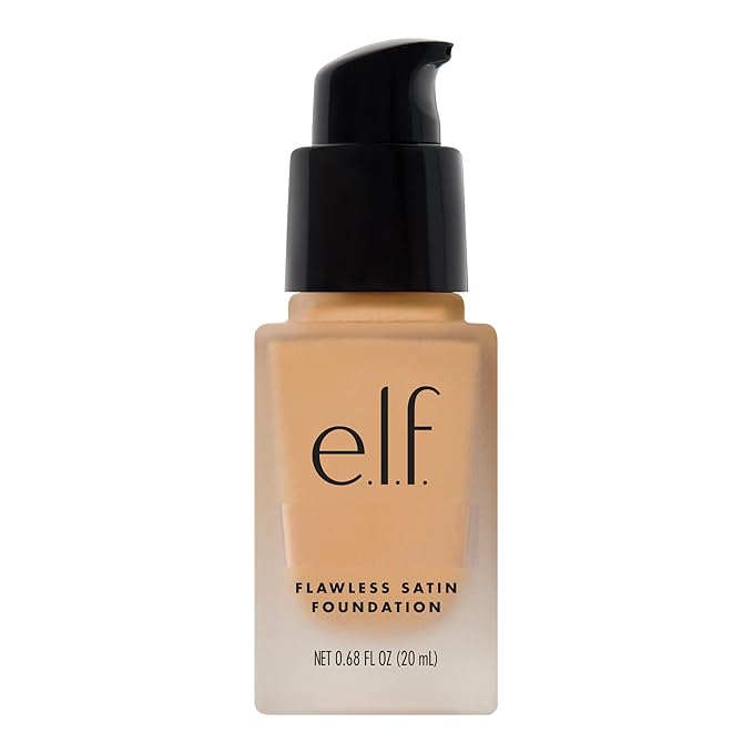 e.l.f. Flawless Finish Foundation, Lightweight & Medium Coverage, Semi-Matte Finish, Toffee, 0.68 Fl Oz (20mL)-Velvo Beauty