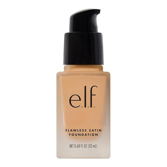 e.l.f. Flawless Finish Foundation, Lightweight & Medium Coverage, Semi-Matte Finish, Toffee, 0.68 Fl Oz (20mL)-Velvo Beauty