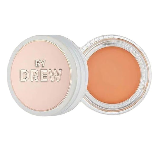 FLOWER Beauty By Drew Barrymore Chill Out Smoothing Color Correcting Cream - Conceals + Brightens Dark Circles - Hydrates + Moisturizes Skin - Makeup Infused With Vitamin E + Jojoba (Deep Peach)-Velvo Beauty