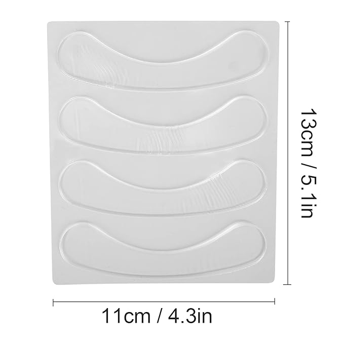 Lip Wrinkle Patches, Reusable Silicone Lip Anti-Wrinkle Pads Transparent for Smoothing Lip Wrinkles (4 Pcs)-Velvo Beauty
