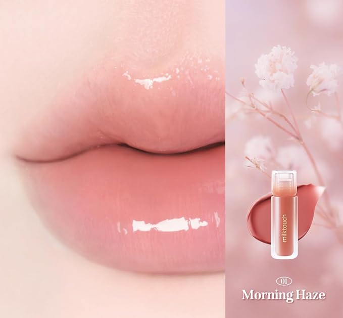 MILKTOUCH Dew Stain Sheer Lip Gloss (01 Morning Haze, 0.14 Fl Oz (Pack of 1))-Velvo Beauty