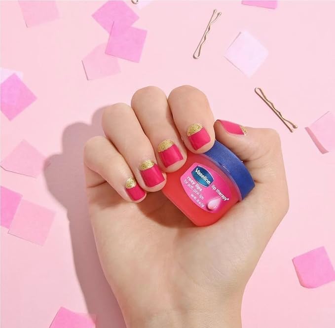 Vaseline Lip Therapy Rosy Lips, Cocoa Butter, Creme Brulee, Original - Vaseline Lip Balm, Tinted and Clear Lip Gloss Set, 2 of Each, 0.25 Oz Ea (8 Piece Set)-Velvo Beauty