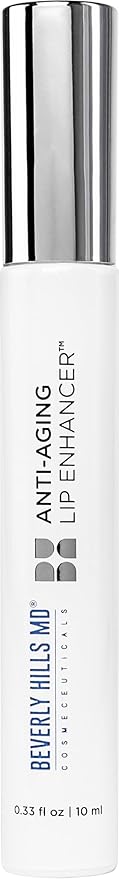 Anti Aging Lip Enhancer- Plumping Formula for Fuller, Hydrated Lips - Visibly Volumize, Smooth Lips w/Collagen Supporting Agents- Hyaluronic Acid, Ceramides, Peptides- No Sting/Burn-Velvo Beauty