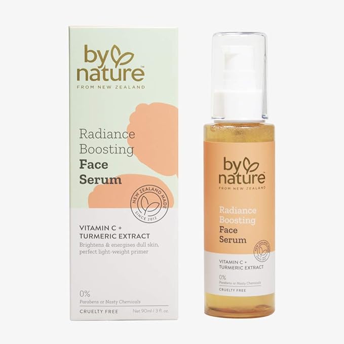 By Nature Radiance Boosting Face Serum With Vitamin C + Turmeric Extract-Velvo Beauty