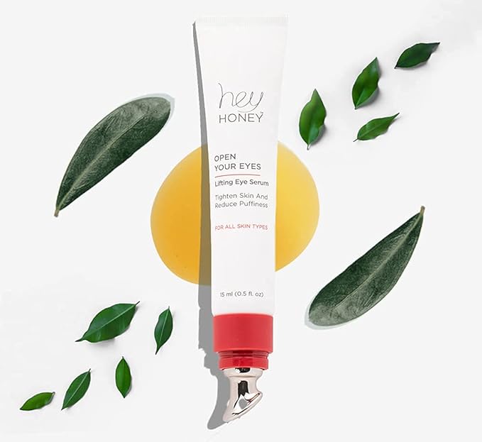 Hey Honey Open Your Eyes Lifting Eye Serum | Under Eye Cream for Dark Circles & Puffiness | Around The Eyes Hydration | Suitable For Sensitive Aging Skin | Delivers A Bright Rested look | 0.5 oz.-Velvo Beauty