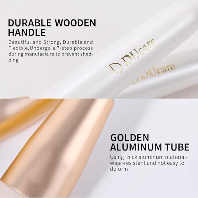 DUcare Angled Blush Brush, Fluffy Blush Brush for Cheeks, Multi-Purpose Face Makeup Brushes for Cream, Liquid Or Powder, Bronzers, Vegan & Cruelty-Free-Velvo Beauty