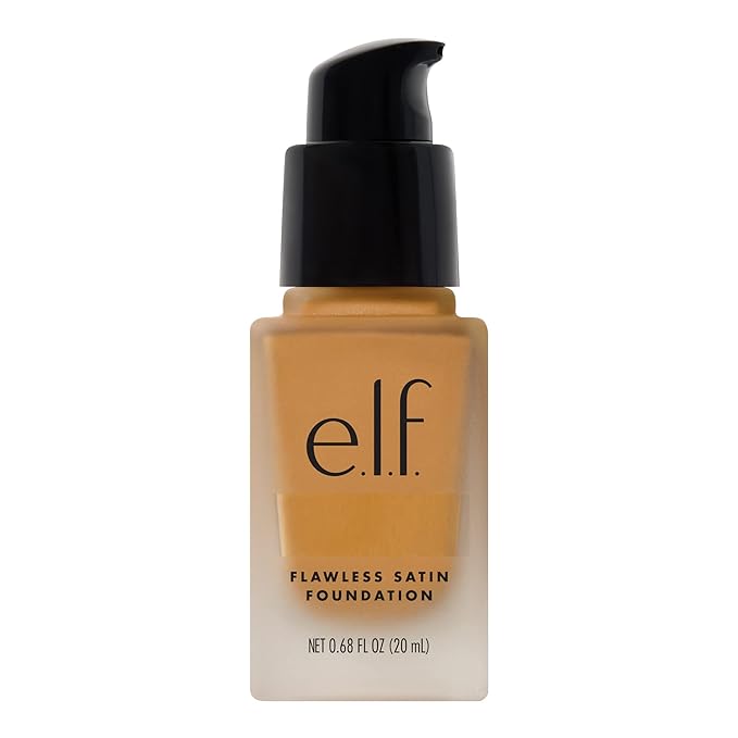 e.l.f. Flawless Finish Foundation, Lightweight & Medium Coverage, Semi-Matte Finish, Almond, 0.68 Fl Oz (20mL)-Velvo Beauty