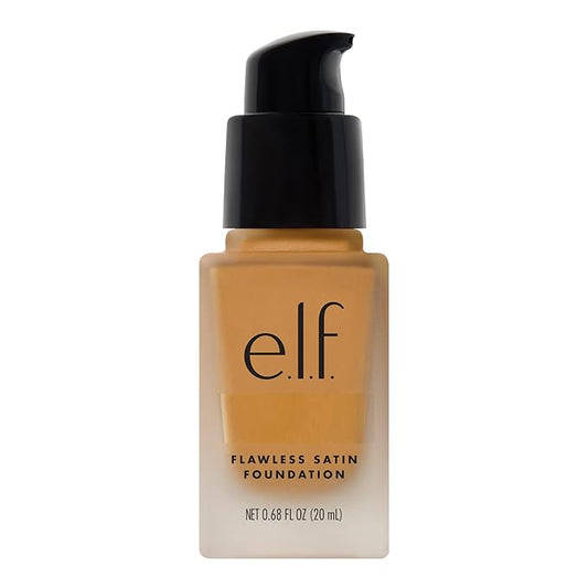 e.l.f. Flawless Finish Foundation, Lightweight & Medium Coverage, Semi-Matte Finish, Almond, 0.68 Fl Oz (20mL)-Velvo Beauty