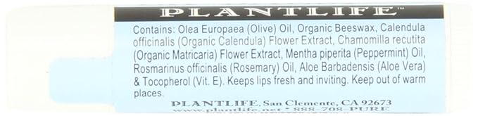 Plantlife Peppermint Lip Balm - Organic Lip Balm Made with Beeswax, Calendula & Chamomile to Create the Most Soothing Lip Balm for Chapped Lips - Helps Moisturize Lips & Cuticles - Made in California-Velvo Beauty