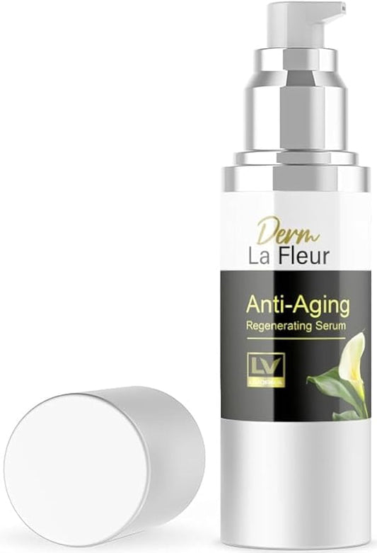 1 Pack - Derm La Fleur Anti- Aging Serum - Derm La Fleur Plus, Derm La Fleur Luxe 1 Bottle Serum For 1 Month, Derma Fleur Moisturizing Skin Conditioner.-Velvo Beauty