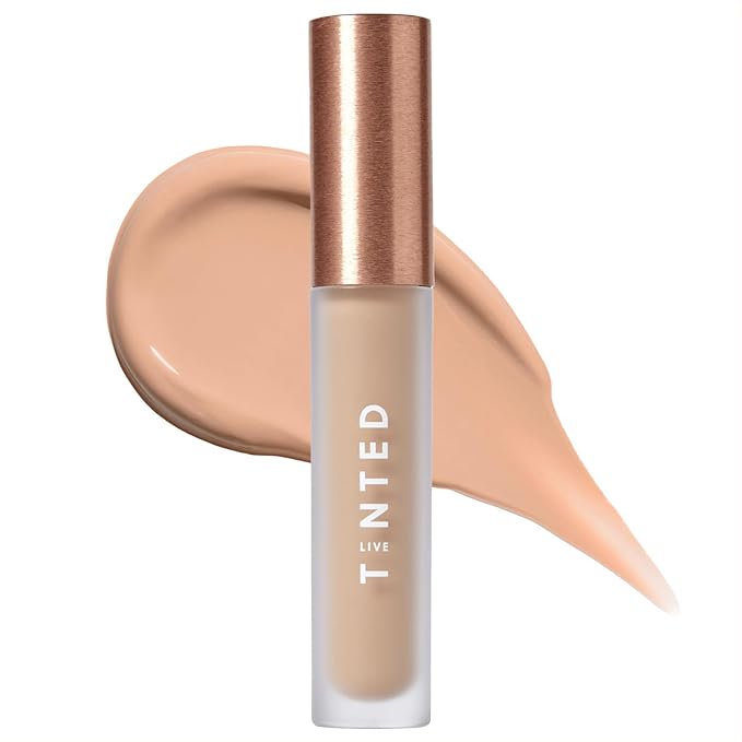 Live Tinted Hueskin Serum Concealer - Medium-to-Full Coverage Concealer with Niacinamide, & Hyaluronic Acid for Dark Circles, Fine Lines & Wrinkles, Buildable Long-Lasting Formula, 0.35 oz Shade 14-Velvo Beauty
