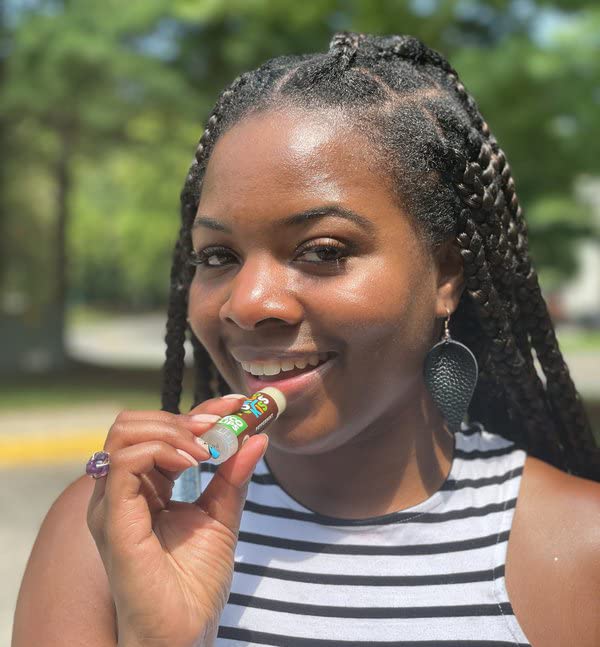 LIP BALM Mongo Kiss 6-Pack (6 tubes) by Eco Lips 100% Organic Beeswax & Cocoa Butter Lip Care with Organic Mongongo Oil - Soothe & Moisturize Dry & Cracked Lips - Made in USA. (Peppermint)-Velvo Beauty