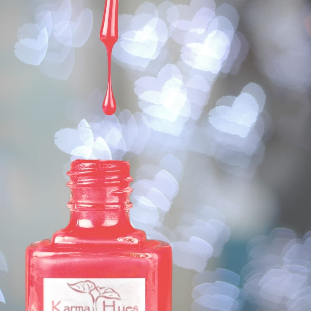 Karma Organic Natural Nail Polish-Non-Toxic Nail Art, Vegan and Cruelty-Free Nail Paint (LITTLE RED DRESS)-Velvo Beauty
