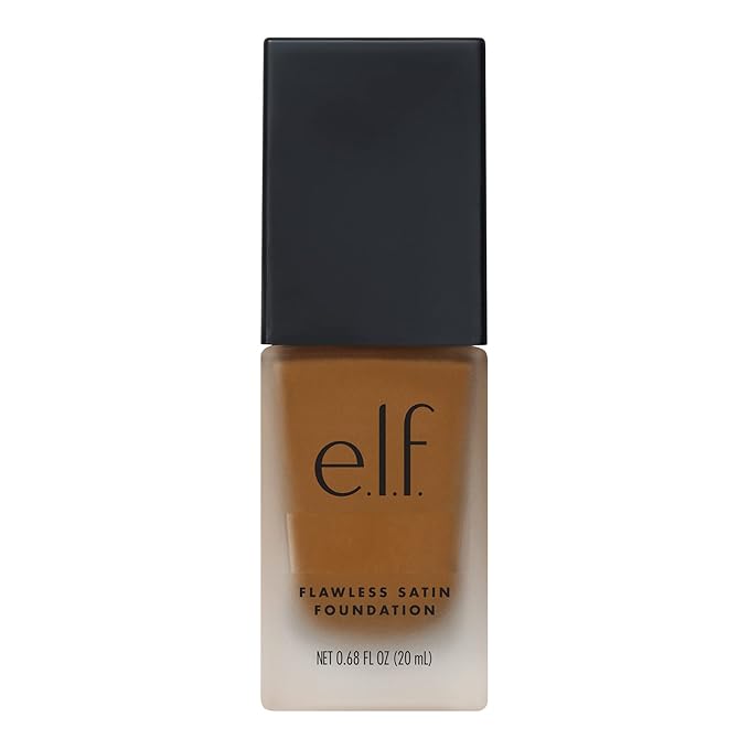 e.l.f. Flawless Finish Foundation, Lightweight & Medium Coverage, Semi-Matte Finish, Cinnamon, 0.68 Fl Oz (20mL)-Velvo Beauty