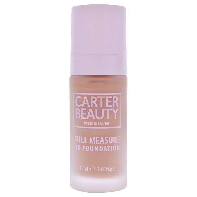 Carter Beauty By Marissa Carter Full Measure HD Foundation- Water-Based, Super Soft Skin Perfector - Vegan And Cruelty Free, Paraben And Sulfate Free - Shortbread - 1.01 OZ-Velvo Beauty
