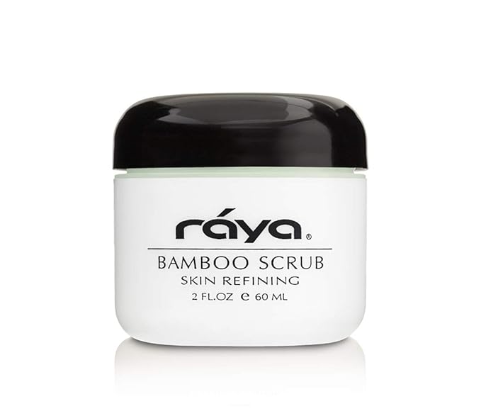 RAYA Bamboo Facial Scrub (R-125) | Herbal Exfoliating and Refining Treatment for Dry Skin | Helps Reduce Fine Lines and Wrinkles | Made with Bamboo and Jojoba Beads-Velvo Beauty