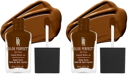 Black Radiance Color Perfect Liquid Full Coverage Foundation Makeup, Double Fudge, 1 Fl Oz (Pack of 2)-Velvo Beauty