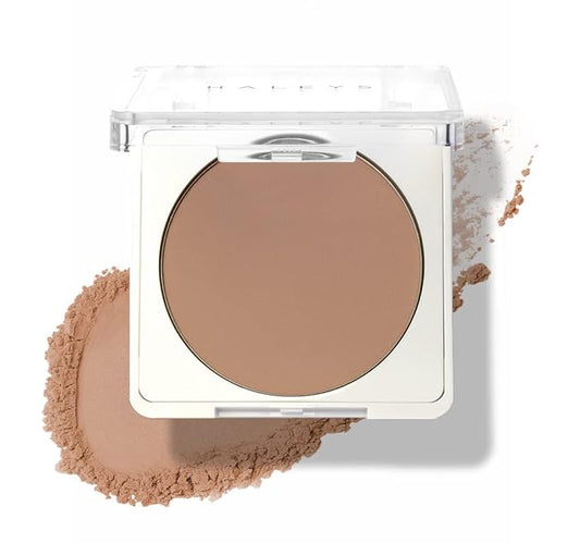 HALEYS Re-sculpt Smoothing Contour Powder (Light) Lightweight, Non-Caking, Nourishing & Skin-Softening, Infused with Shea Butter & Chamomile Flower Water to Soothe Skin-Velvo Beauty