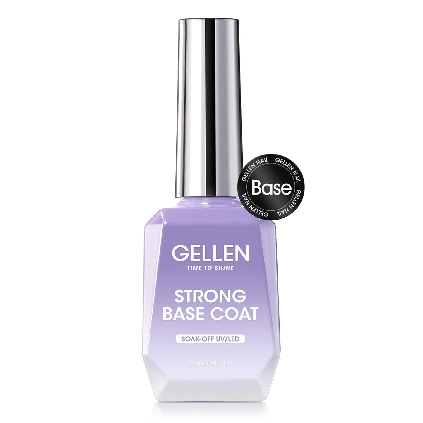 Gellen Gel Base Coat, 18 ml No Wipe Base Coat, Soak Off Nail Lamp Base Gel Polish, Upgraded Smooth Formula for Nail Salon at Home-Velvo Beauty
