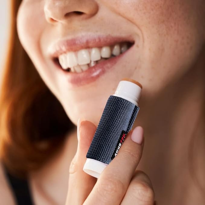 3PCS Lip Balm Holder Sleeves Keychain Lipstick Sleeves Lip Gloss Holder Keychain Chapstick Elastic Sleeves-Velvo Beauty