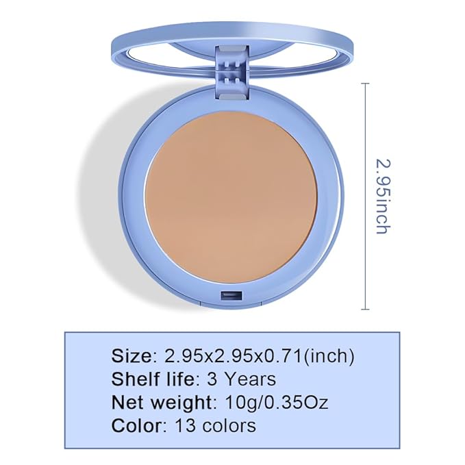 Oil Control Matte Perfection Face Pressed Powder,Matte Smooth Flawless Setting Powder Makeup, Polvo Compacto De Maquillaje, Waterproof Long Lasting, Cruelty Free, 0.35Oz(250 Radiant Sand, 1)-Velvo Beauty