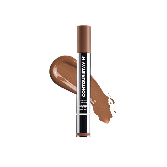 Sacheu Liquid Contour STAY-N Long Wear Cream Contour Makeup — Long Lasting, Blendable, & Lightweight Formula — Vegan & Cruelty-free, Giving Drama-Velvo Beauty