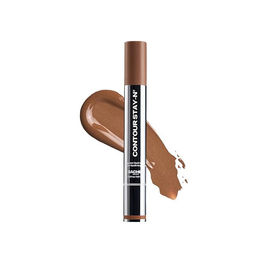 Sacheu Liquid Contour STAY-N Long Wear Cream Contour Makeup — Long Lasting, Blendable, & Lightweight Formula — Vegan & Cruelty-free, Giving Drama-Velvo Beauty