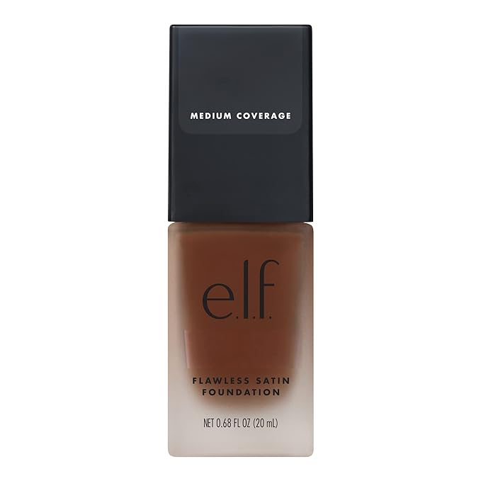 e.l.f. Flawless Finish Foundation, Lightweight & Medium Coverage, Semi-Matte Finish, Espresso, 0.68 Fl Oz (20mL)-Velvo Beauty