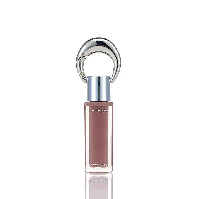 ENTROPY Makeup 2-in-1 Charm Shiny Glowy Lip & Cheek Gloss Tint Keychain, High Pigment Glossy Lip Color & Plumping Gloss, C6 Water Wood Charm-Velvo Beauty