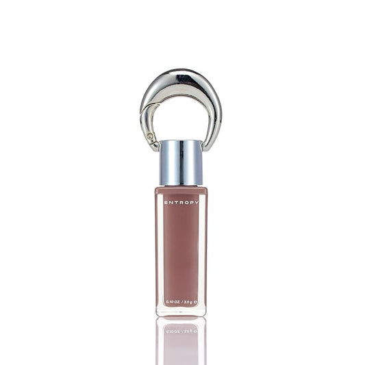 ENTROPY Makeup 2-in-1 Charm Shiny Glowy Lip & Cheek Gloss Tint Keychain, High Pigment Glossy Lip Color & Plumping Gloss, C6 Water Wood Charm-Velvo Beauty