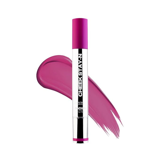 Sacheu Cheek STAY-N Liquid Blush for Cheeks — High Pigment, Buildable, Lightweight Cream Blush Infused With Squalane, for Dewy & Radiant Flushed Cheeks — Long-lasting & Cruelty Free, I'm Bold-Velvo Beauty