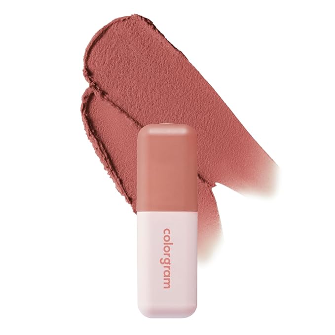 COLORGRAM NUDE BLUR TINT 03 LOVELY FIG | Soft Velvet Matte Lip Stain & Cheek Tint | Lightweight Blurring Tint for a Smooth & Airbrushed Finish | 24H Hydration, Long-Lasting & Non-Sticky Formula-Velvo Beauty