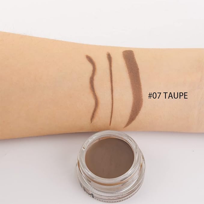 evpct Taupe Eyebrow Powder Pomade Gel Shaper Makeup Kit with Dual-ended Brush, Eyebrow Stencil Kit for Women Shaping, Eye Brow Pomade Stencil Shaper Tinting kits for Women, Long Lasting Waterproof-Velvo Beauty