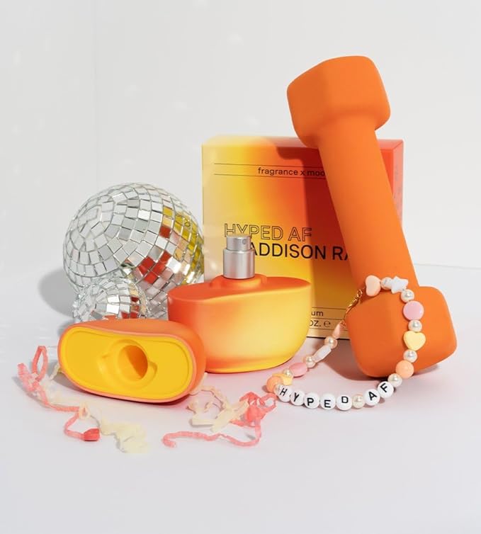 Addison Rae Fragrance Hyped - Luxury Perfume for Women -Woody Citrus Scent - Eau De Parfum -Notes of Mandarin, Blood Orange, Pomelo - Long Lasting Vegan Travel Cologne -Gift for Her -3.4oz EDP Spray-Velvo Beauty