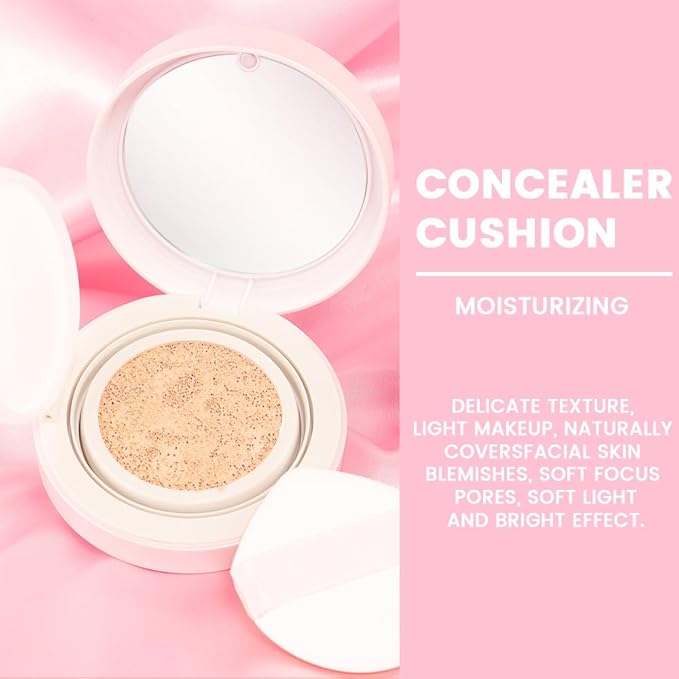 Nuder Cushion Foundation,Natural Beige for Light With Neutral Skin Tone,Long-Lasting,Lightweight,Flawless Coverage,Dewy Finish,Concealing Blemishes and Under-eye Bags for All Skin Types-Velvo Beauty
