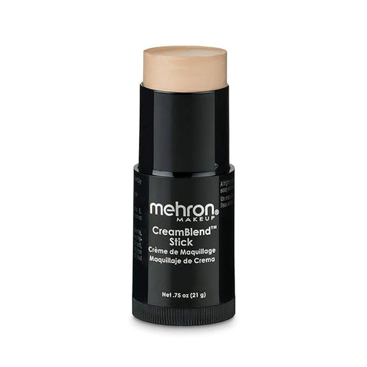 Mehron Makeup CreamBlend Stick | Face Paint, Body Paint, & Foundation Cream Makeup | Perfect for Halloween .75 oz (21 g) (Light 3)-Velvo Beauty