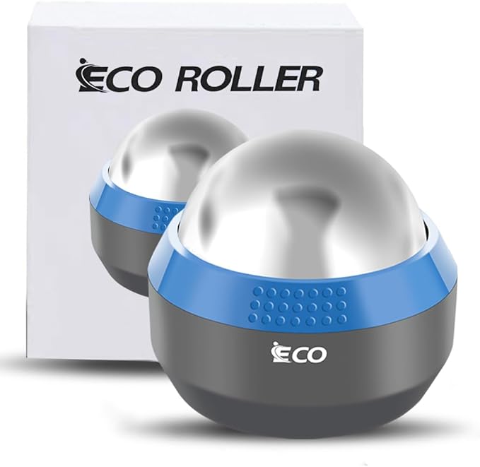 iECO Cryosphere Cold Massage Roller Ball - Massage Ball for Cold & Heat Relief, Myofascial Release, Trigger Point Therapy, Muscle Knots - Deep Tissue Ice Massager-Velvo Beauty